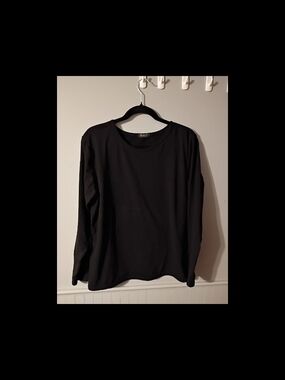 Plus Size - 2 Black Long-Sleeve Tops